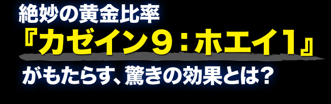 絶妙の黄金比率カゼイン9ホエイ１