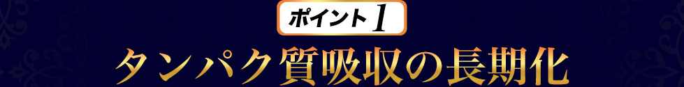 タンパク質吸収の長期化