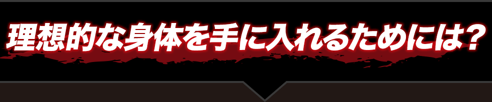 理想的な身体を手にいれるためには？